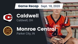 Recap: Caldwell  vs. Monroe Central  2020