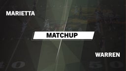 Matchup: Marietta vs. Warren  2016