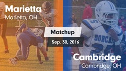 Matchup: Marietta vs. Cambridge  2016