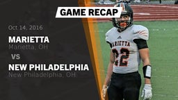 Recap: Marietta  vs. New Philadelphia  2016