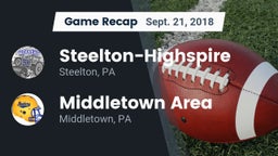 Recap: Steelton-Highspire  vs. Middletown Area  2018