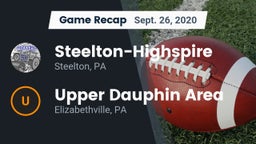 Recap: Steelton-Highspire  vs. Upper Dauphin Area  2020