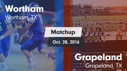 Matchup: Wortham vs. Grapeland  2016
