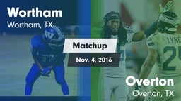 Matchup: Wortham vs. Overton  2016