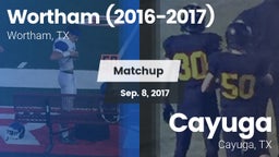 Matchup: Wortham  vs. Cayuga  2017
