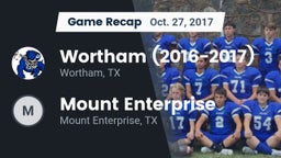 Recap: Wortham  (2016-2017) vs. Mount Enterprise 2017