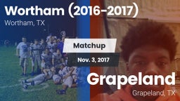 Matchup: Wortham  vs. Grapeland  2017