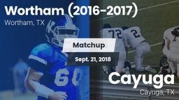 Matchup: Wortham  vs. Cayuga  2018