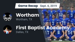 Recap: Wortham  vs. First Baptist Academy 2019