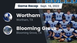 Recap: Wortham  vs. Blooming Grove  2022