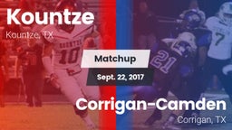 Matchup: Kountze vs. Corrigan-Camden  2017