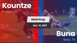 Matchup: Kountze vs. Buna  2017