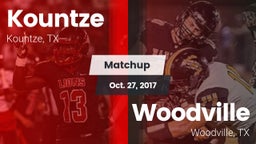 Matchup: Kountze vs. Woodville  2017