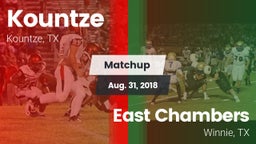 Matchup: Kountze vs. East Chambers  2018