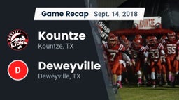 Recap: Kountze  vs. Deweyville  2018