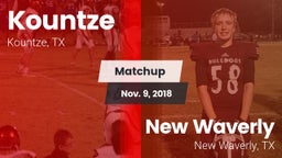 Matchup: Kountze vs. New Waverly  2018