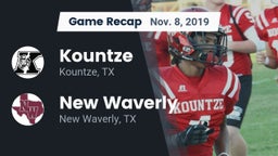 Recap: Kountze  vs. New Waverly  2019