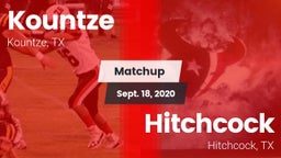 Matchup: Kountze vs. Hitchcock  2020
