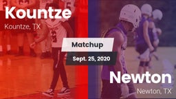 Matchup: Kountze vs. Newton  2020