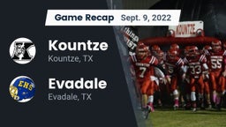 Recap: Kountze  vs. Evadale  2022