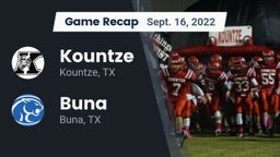 Recap: Kountze  vs. Buna  2022