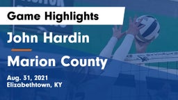 John Hardin  vs Marion County Game Highlights - Aug. 31, 2021