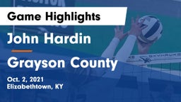 John Hardin  vs Grayson County Game Highlights - Oct. 2, 2021