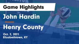 John Hardin  vs Henry County Game Highlights - Oct. 2, 2021