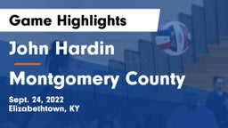 John Hardin  vs Montgomery County Game Highlights - Sept. 24, 2022