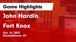 John Hardin  vs Fort Knox  Game Highlights - Oct. 16, 2023