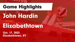 John Hardin  vs Elizabethtown  Game Highlights - Oct. 17, 2023