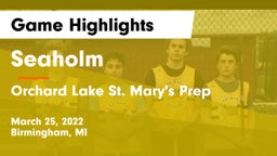 Seaholm  vs Orchard Lake St. Mary's Prep Game Highlights - March 25, 2022