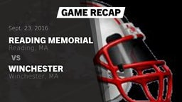 Recap: Reading Memorial  vs. Winchester  2016