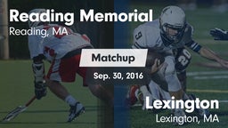Matchup: Reading Memorial vs. Lexington  2016