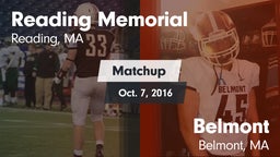 Matchup: Reading Memorial vs. Belmont  2016