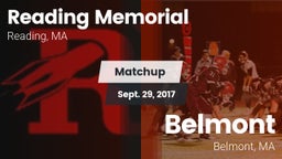 Matchup: Reading Memorial vs. Belmont  2017