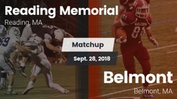 Matchup: Reading Memorial vs. Belmont  2018