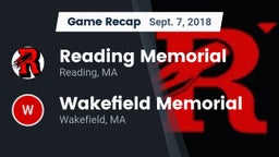 Recap: Reading Memorial  vs. Wakefield Memorial  2018
