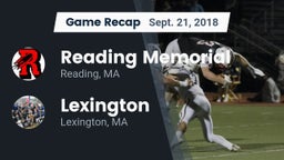 Recap: Reading Memorial  vs. Lexington  2018