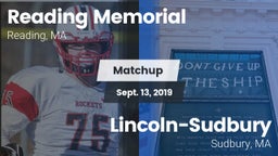 Matchup: Reading Memorial vs. Lincoln-Sudbury  2019