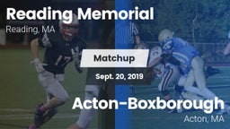 Matchup: Reading Memorial vs. Acton-Boxborough  2019