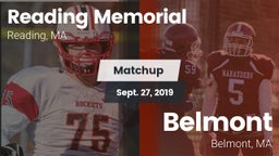 Matchup: Reading Memorial vs. Belmont  2019