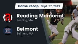 Recap: Reading Memorial  vs. Belmont  2019