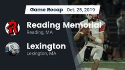Recap: Reading Memorial  vs. Lexington  2019