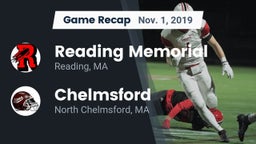 Recap: Reading Memorial  vs. Chelmsford  2019