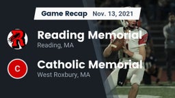 Recap: Reading Memorial  vs. Catholic Memorial  2021