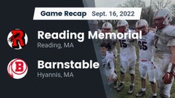 Recap: Reading Memorial  vs. Barnstable  2022