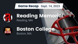 Recap: Reading Memorial  vs. Boston College  2023
