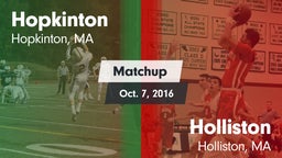 Matchup: Hopkinton vs. Holliston  2016