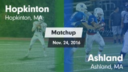 Matchup: Hopkinton vs. Ashland  2016